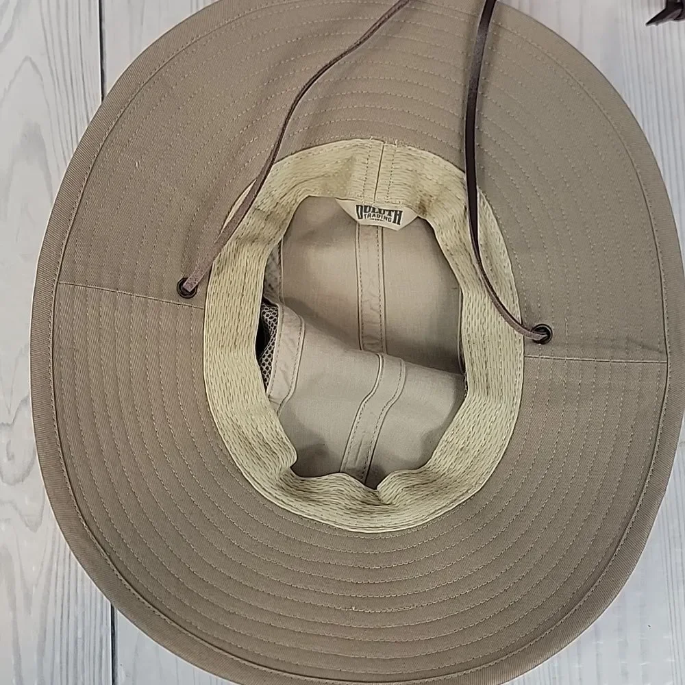Duluth Trading Co. Crusher Tan Wide Brim Packable Hat Womens Size S/M